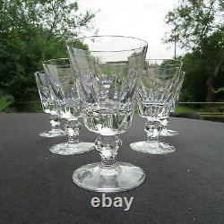 6 verres à porto en cristal de saint louis jersey pour le paquebot France H 10cm