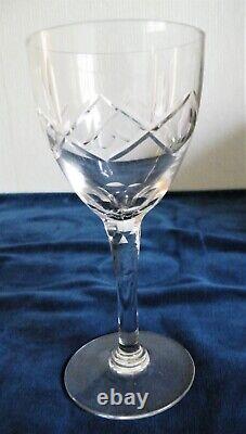 6 verres a vin (14,5 cm) PARFAIT ETAT Cristal SAINT LOUIS début 20 éme