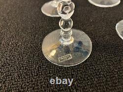 6 verres à vin Roemer Bubble bleu cristal Saint Louis (prix à la pièce)