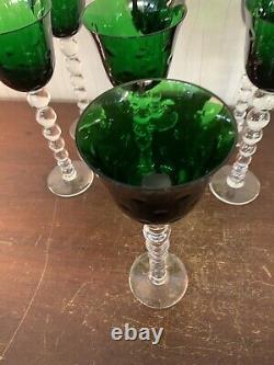 6 verres à vin Roemer modèle Bubble en cristal de Saint Louis (prix à la pièce)