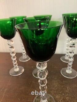 6 verres à vin Roemer modèle Bubble en cristal de Saint Louis (prix à la pièce)