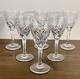 6 Verres à Vin Blanc Saint-louis Signés Chantilly Cristal 14 Cm
