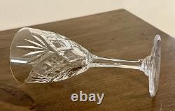 6 verres à vin blanc Saint-Louis signés Chantilly cristal 14 cm