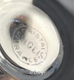 6 verres à vin blanc Saint-Louis signés Chantilly cristal 14 cm