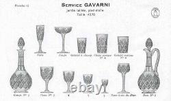 6 verres à vin blanc cristal de St Louis, modèle Gavarni 11,7cm (prix du lot)