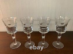 6 verres à vin blanc modèle Cosmos en cristal de Saint Louis (prix à la pièce)