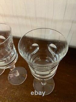 6 verres à vin blanc modèle Cosmos en cristal de Saint Louis (prix à la pièce)