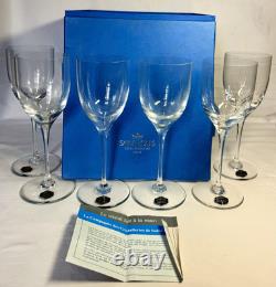 6 verres à vin cristal Saint Louis modèle MONOT OLEO en boite Certificat