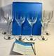 6 Verres à Vin Cristal Saint Louis Modèle Monot Oleo En Boite Certificat