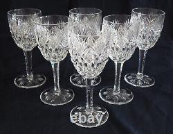 6 verres à vin cristal de St Louis modèle Florence 14,1cm signés