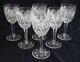6 Verres à Vin Cristal De St Louis Modèle Florence 14,1cm Signés
