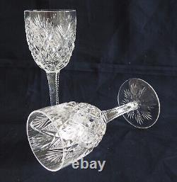 6 verres à vin cristal de St Louis modèle Florence 14,1cm signés