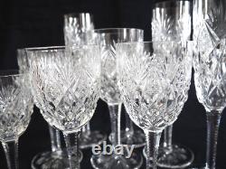 6 verres à vin cristal de St Louis modèle Florence 14,1cm signés