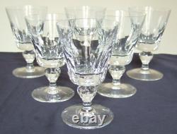 6 verres à vin cristal de St Louis modèle Jersey 11,2cm signés