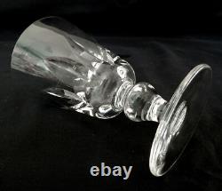 6 verres à vin cristal de St Louis modèle Jersey 11,2cm signés