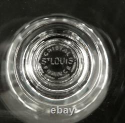 6 verres à vin cristal de St Louis modèle Jersey 11,2cm signés