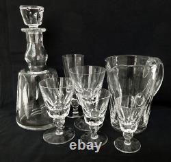 6 verres à vin cristal de St Louis modèle Jersey 11,2cm signés