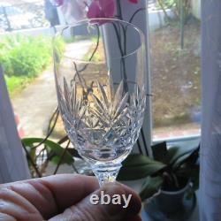 6 verres a vin cristal de saint louis modèle Massenet taillé h 13 cm