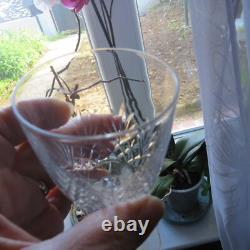 6 verres a vin cristal de saint louis modèle Massenet taillé h 13 cm