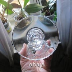 6 verres a vin cristal de saint louis signé modèle Massenet taillé h 13 cm A