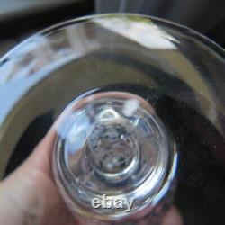 6 verres a vin cristal de saint louis signé modèle Massenet taillé h 13 cm A