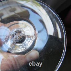 6 verres a vin cristal de saint louis signé modèle Massenet taillé h 13 cm A