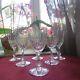 6 Verres A Vin Cristal De Saint Louis Signé Modèle Messine H 13 Cm