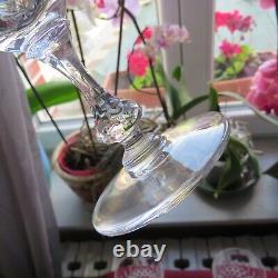 6 verres a vin cristal de saint louis signé modèle Messine H 13 cm