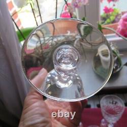 6 verres a vin cristal de saint louis signé modèle Messine H 13 cm
