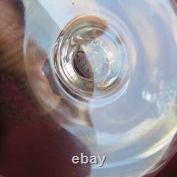 6 verres a vin cristal de saint louis signé modèle Messine H 13 cm