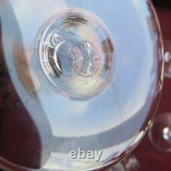 6 verres a vin cristal de saint louis signé modèle Messine H 13 cm