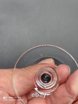 6 verres à vin cuit, Porto, liqueur en Cristal de SAINT-LOUIS modéle NOEL, H 12,3cm
