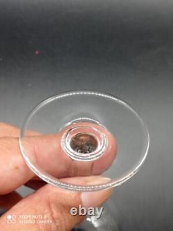 6 verres à vin cuit, Porto, liqueur en Cristal de SAINT-LOUIS modéle NOEL, H 12,3cm