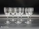 6 Verres à Vin En Cristal De Saint-louis Modéle Noel, H 13,2 Cm
