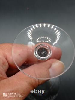 6 verres à vin en Cristal de SAINT-LOUIS modéle NOEL, H 13,2 cm