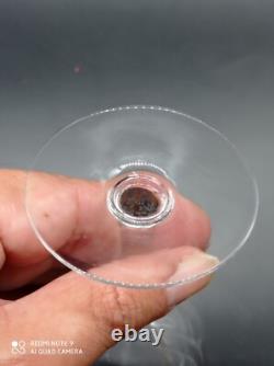 6 verres à vin en Cristal de SAINT-LOUIS modéle NOEL, H 13,2 cm