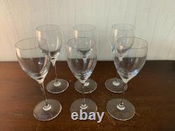 6 verres à vin en cristal de Saint Louis (prix à la pièce)