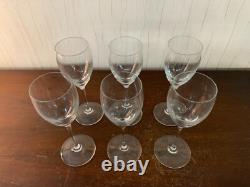 6 verres à vin en cristal de Saint Louis (prix à la pièce)