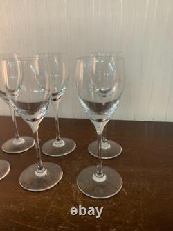 6 verres à vin en cristal de Saint Louis (prix à la pièce)