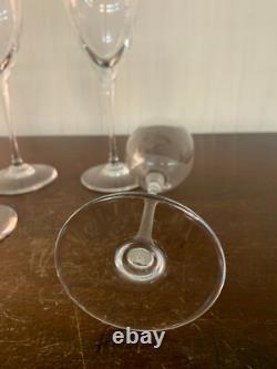 6 verres à vin en cristal de Saint Louis (prix à la pièce)