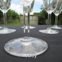 6 verres à vin en cristal de saint louis modèle cerdagne signé H 14 cm