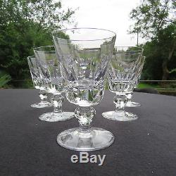6 verres à vin en cristal de saint louis modèle jersey pour le paquebot France