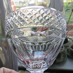 6 verres à vin en cristal de saint louis modèle trianon H 10,5 CM