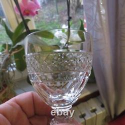 6 verres a vin en cristal de saint louis modèle trianon H 10,7 cm L 2