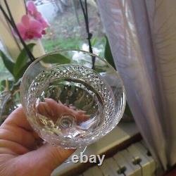 6 verres a vin en cristal de saint louis modèle trianon H 10,7 cm L 2