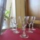 6 Verres A Vin En Cristal Saint Louis Modèle Lozère Uni H 14 Cm Signée