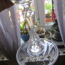 6 verres a vin en cristal saint louis modèle Lozère uni H 14 cm signée