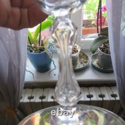 6 verres a vin en cristal saint louis modèle Lozère uni H 14 cm signée