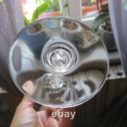 6 verres a vin en cristal saint louis modèle Lozère uni H 14 cm signée