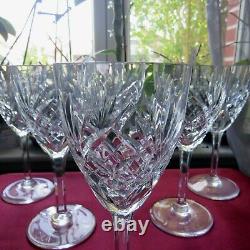 6 verres a vin en cristal saint louis modèle chantilly H 15,1 cm signé L 2
